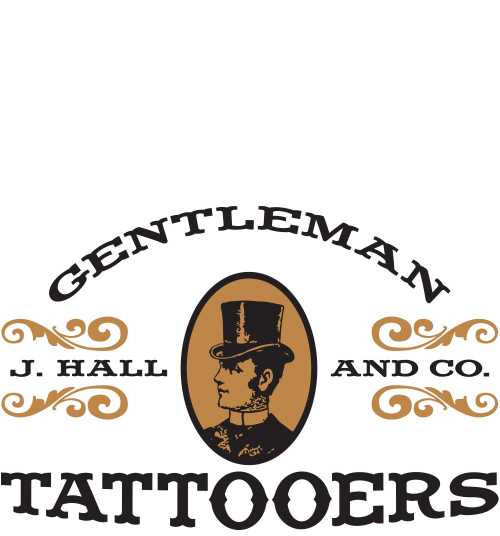 Company Logo For J. Hall &amp; Co. Gentleman Tattooers'