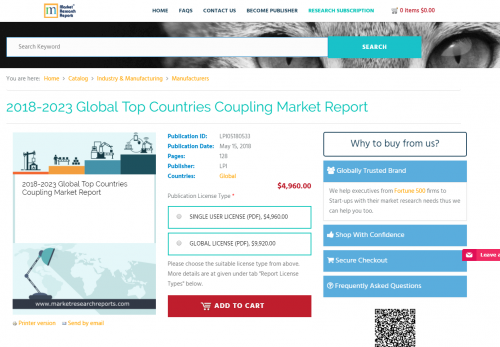 2018-2023 Global Top Countries Coupling Market Report'