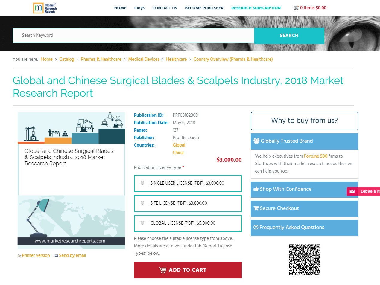 Global and Chinese Surgical Blades & Scalpels Indust