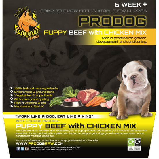 Puppy Beef with Chicken Mix
