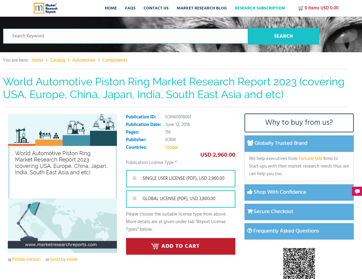 World Automotive Piston Ring Market Research Report 2023
