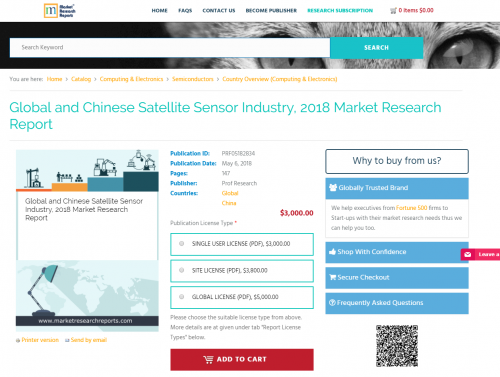 Global and Chinese Satellite Sensor Industry, 2018'