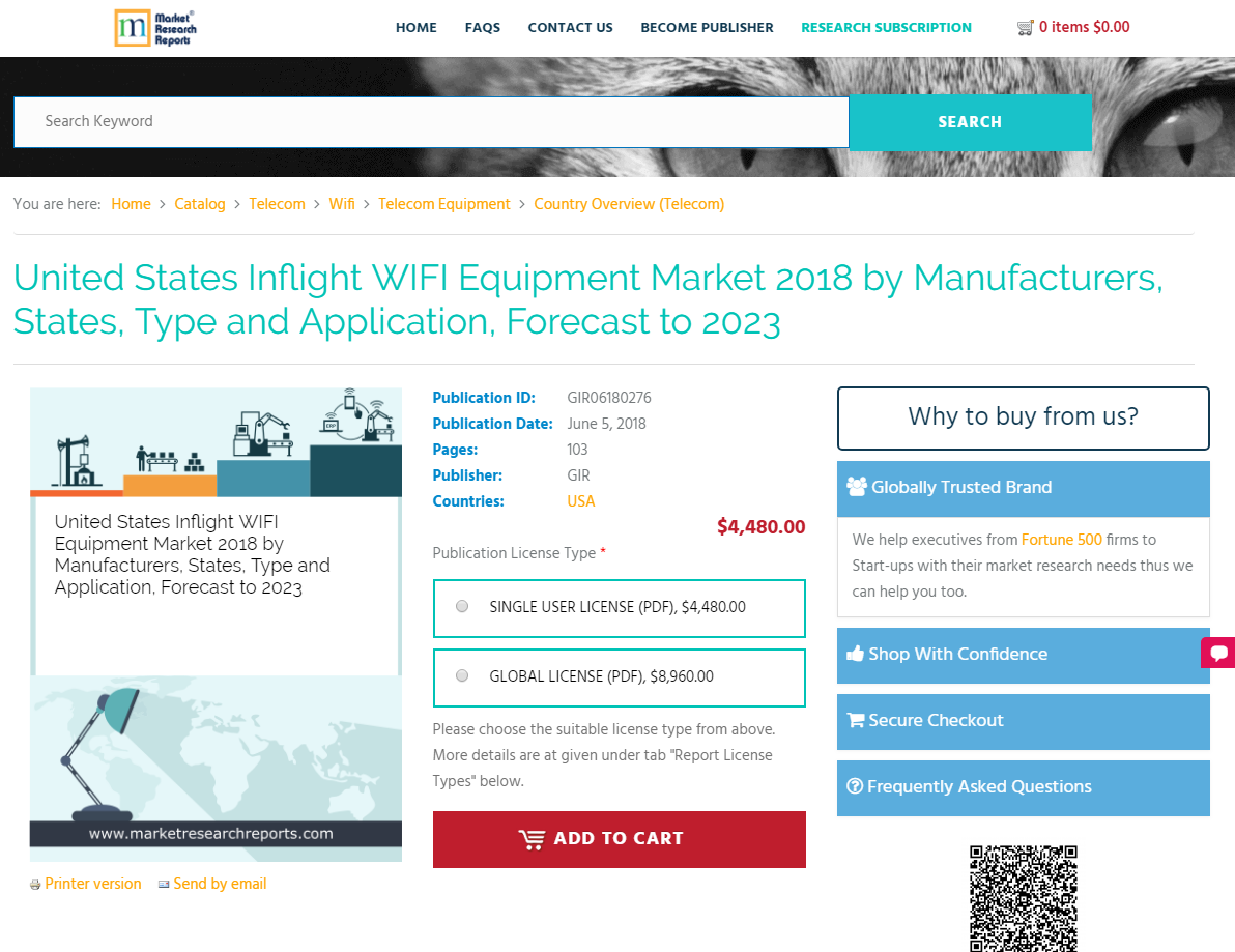 United States Inflight WIFI Equipment Market 2018