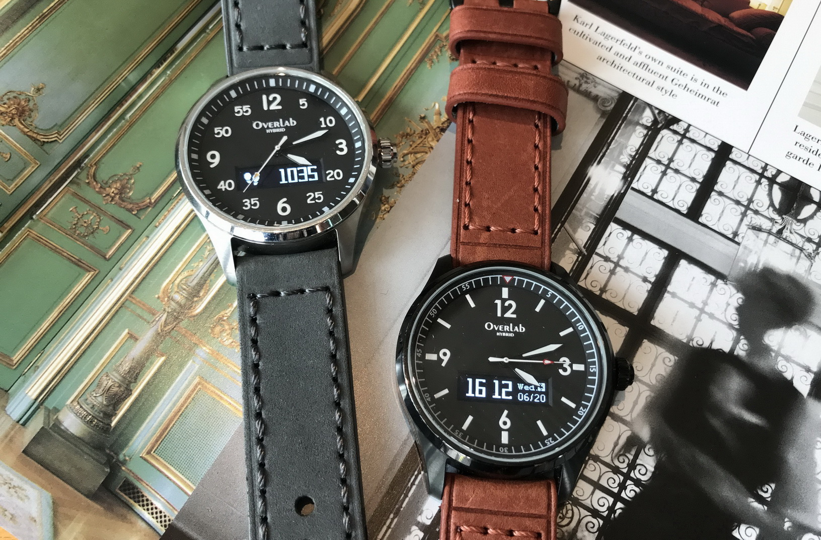 Black & Steel with Leather Belt