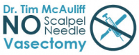 Dr. Tim McAuliff - No Scalpel, No Needle Vasectomy Logo