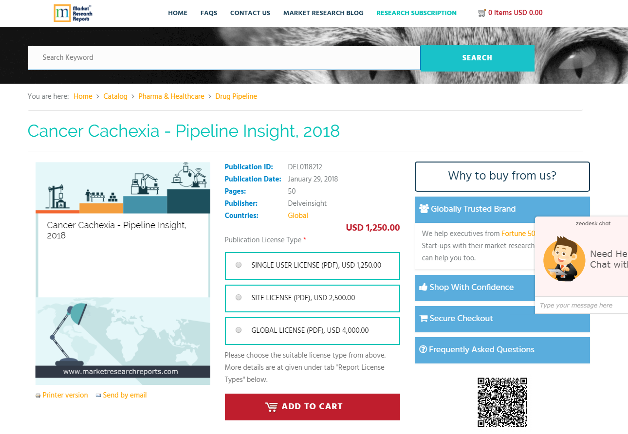 Cancer Cachexia - Pipeline Insight, 2018