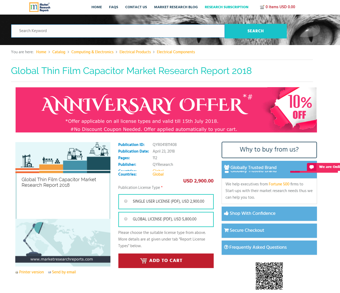 Global Thin Film Capacitor Market Research Report 2018