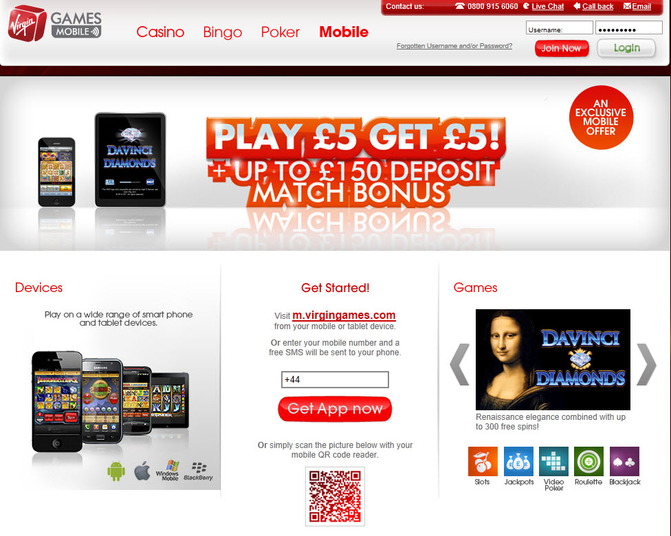 Virgin Mobile Casino'