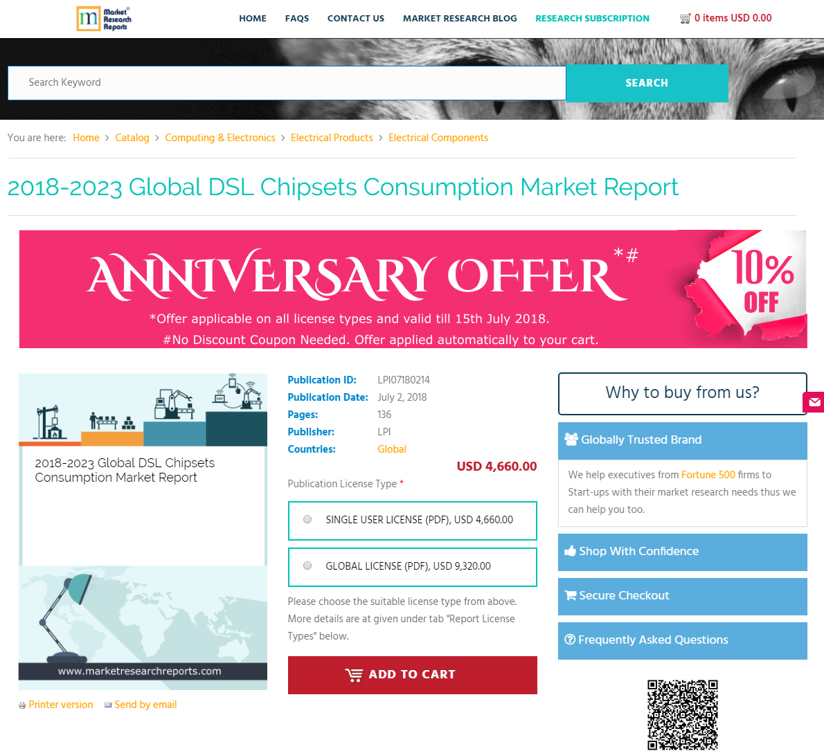 2018-2023 Global DSL Chipsets Consumption Market Report