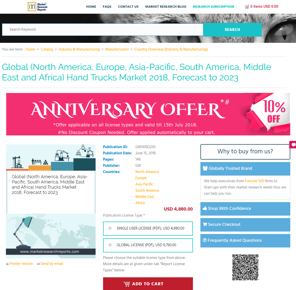 Global Hand Trucks Market 2018, Forecast to 2023'