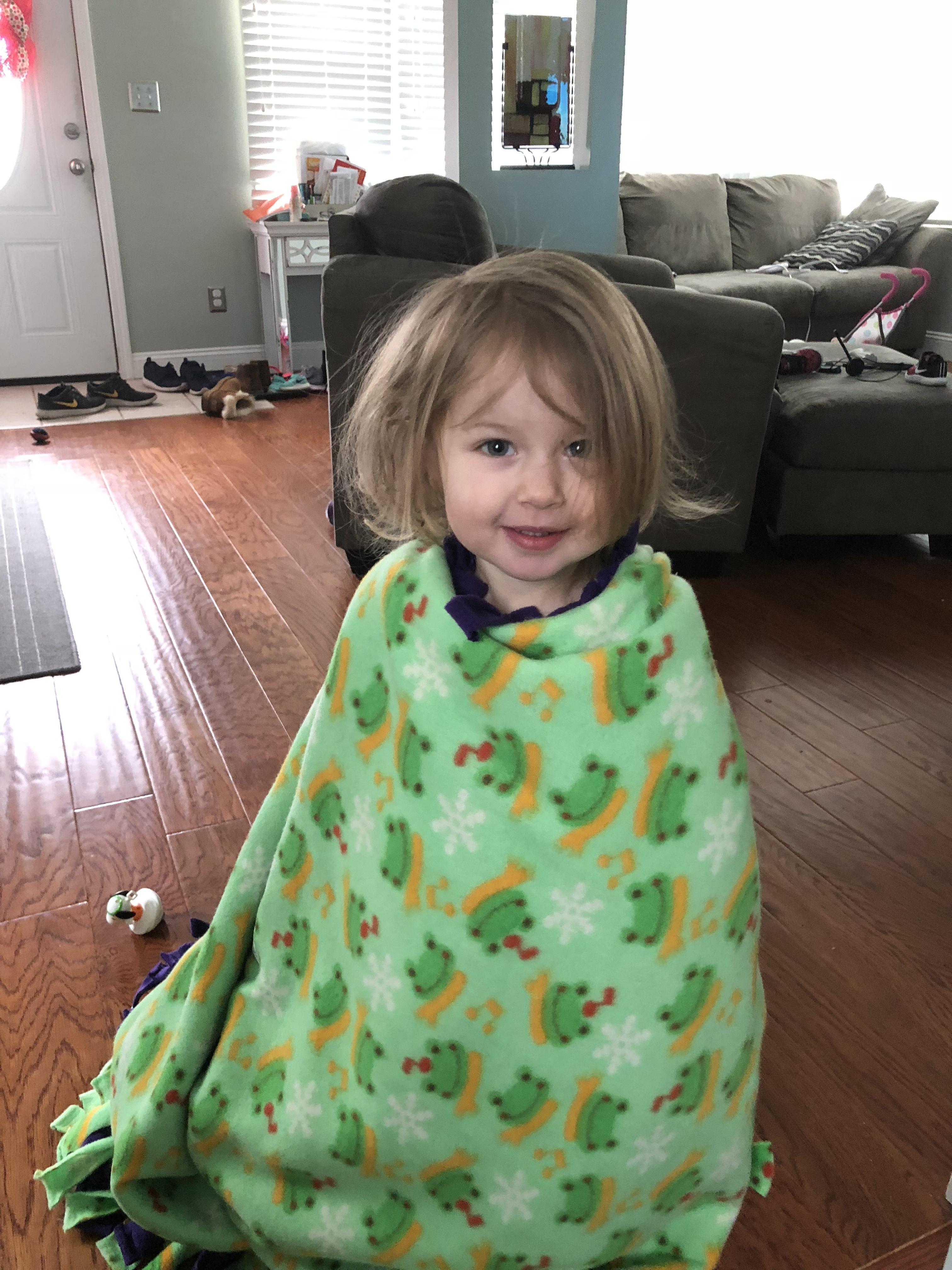 Fleece and Thank You Blanket Making Day!