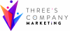 Company Logo For Three's Company Marketing'