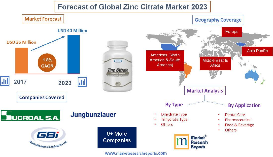 Forecast of Global Zinc Citrate Market 2023'