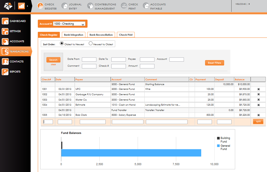 Church Accounting Software'