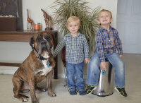 Dozer and Vasold boys - the inventors of Purrfect Pup