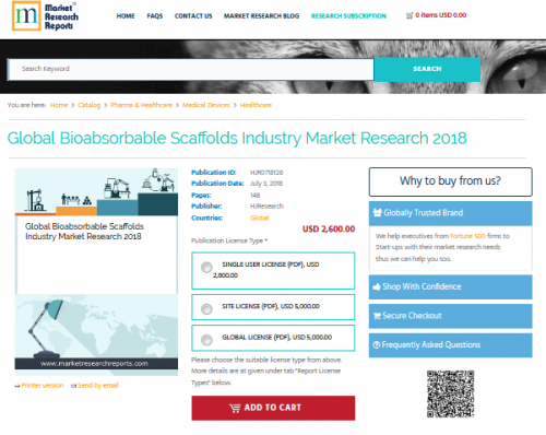 Global Bioabsorbable Scaffolds Industry Market Research 2018'