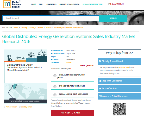 Global Distributed Energy Generation Systems Sales Industry'