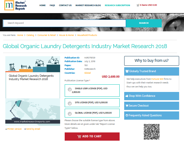 Global Organic Laundry Detergents Industry Market Research