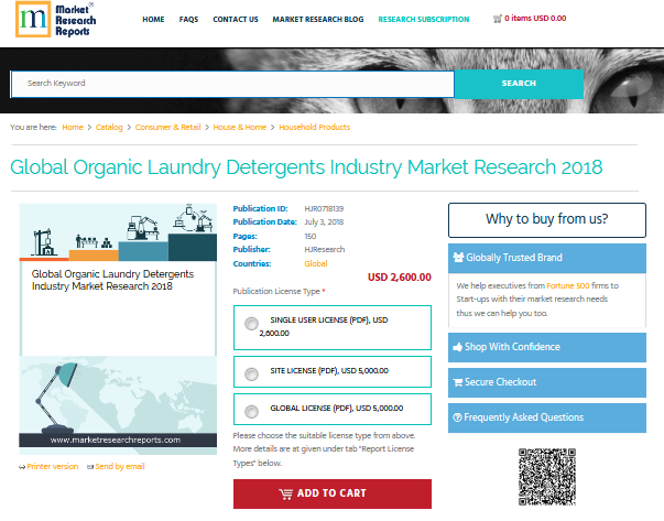 Global Organic Laundry Detergents Industry Market Research'