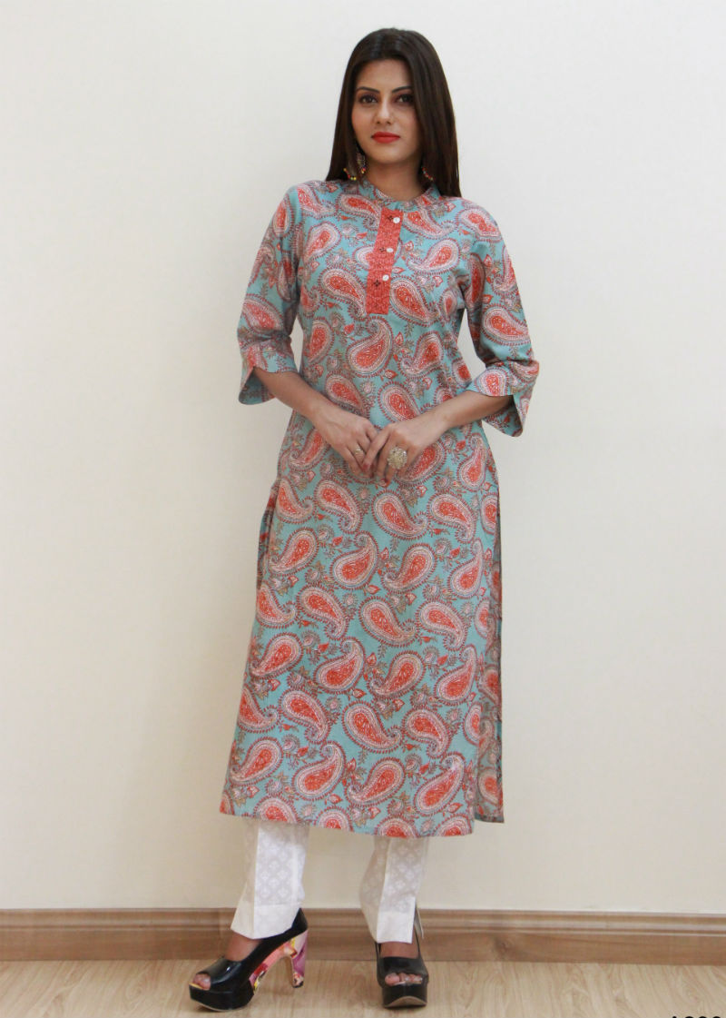 Block Print Kurtis'