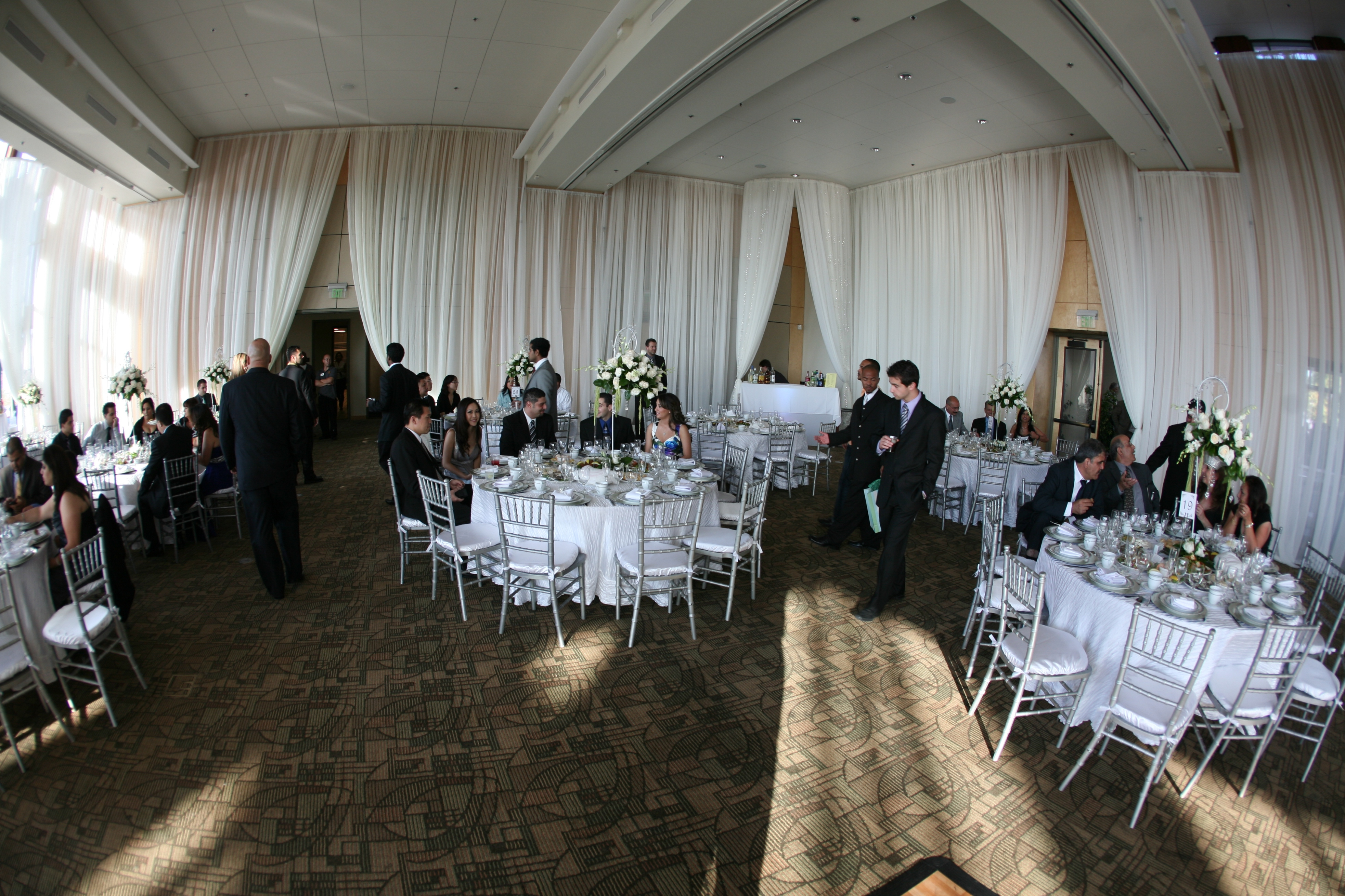 White Wedding Drapes