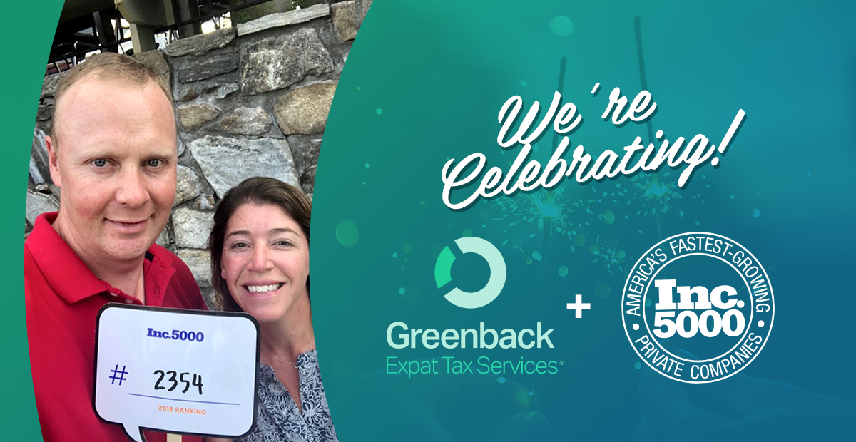 Greenback Expat Tax Services Honored on Inc. 5000 List'