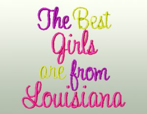 Machine Embroidery Designs in Louisiana