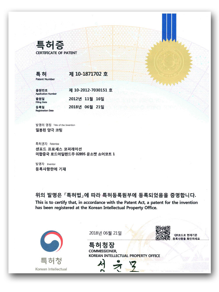 Sanford Process Awarded South Korean Patent for MICRALOX&