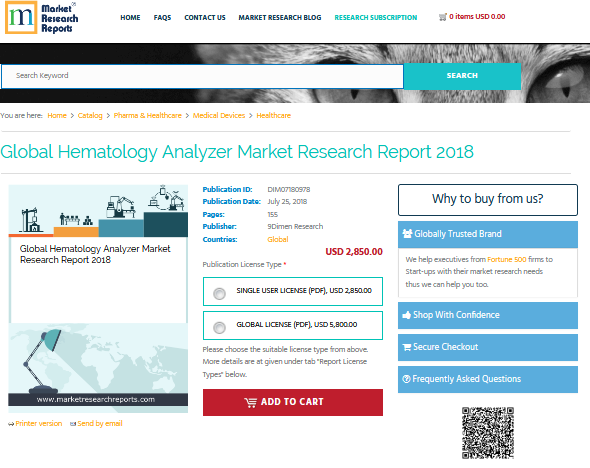 Global Hematology Analyzer Market Research Report 2018