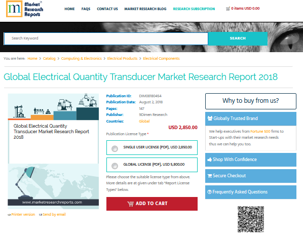 Global Electrical Quantity Transducer Market Research Report