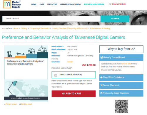Preference and Behavior Analysis of Taiwanese Digital Gamers'