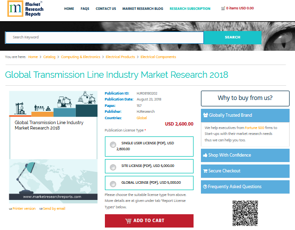 Global Transmission Line Industry Market Research 2018