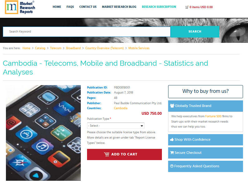 Cambodia - Telecoms, Mobile and Broadband - Statistics'