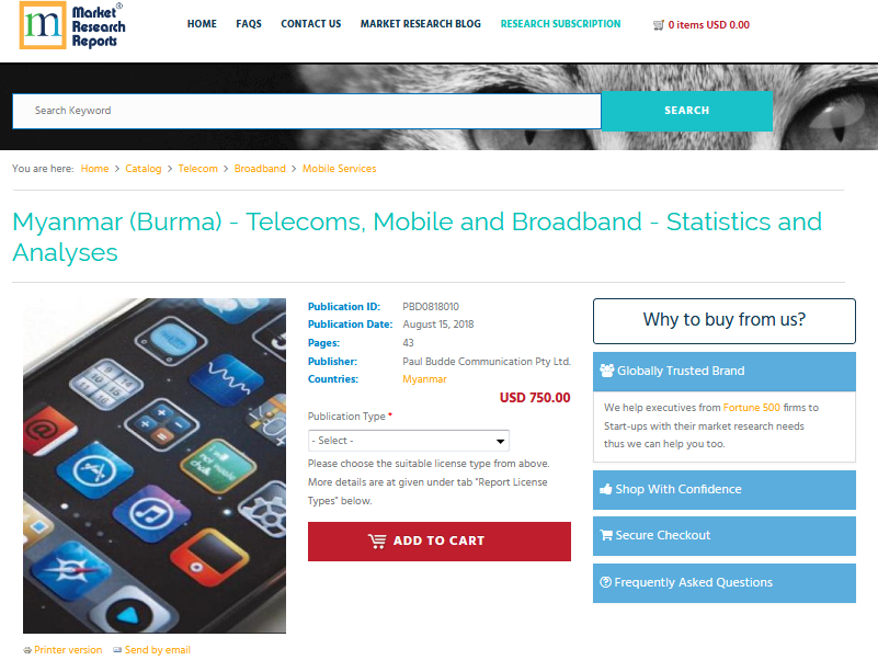 Myanmar (Burma) - Telecoms, Mobile and Broadband'