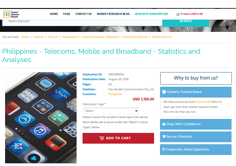 Philippines - Telecoms, Mobile and Broadband - Statistics'
