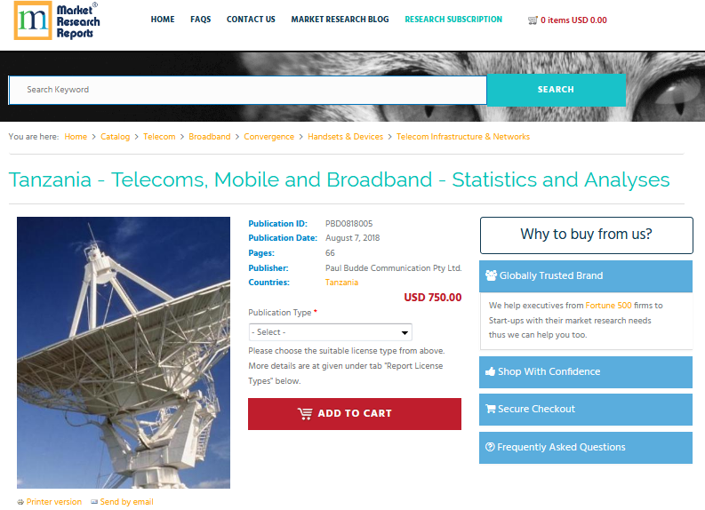 Tanzania - Telecoms, Mobile and Broadband - Statistics