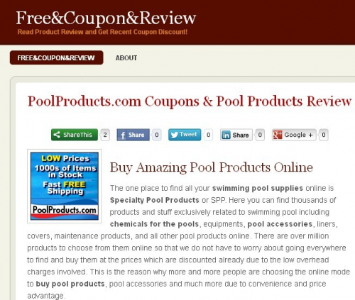 Pool Products Review'