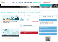 Market Analysis of Citral Industry in China 2018-2022