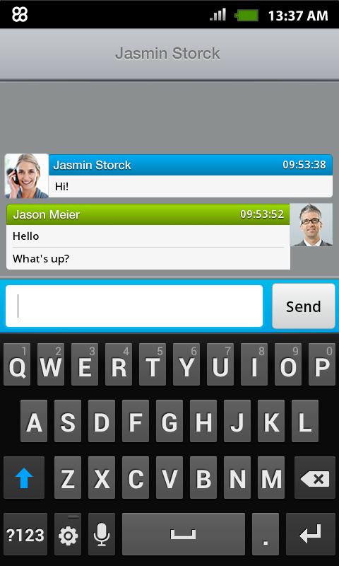 Reliaty55 chat view'