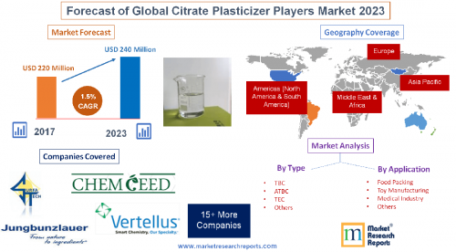 Forecast of Global Citrate Plasticizer Players Market 2023'