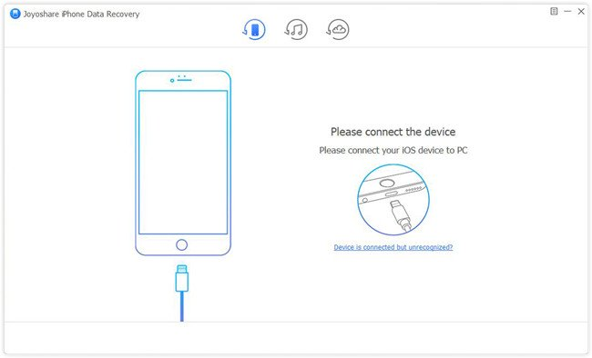 Joyoshare iPhone Data Recovery Screenshot 01