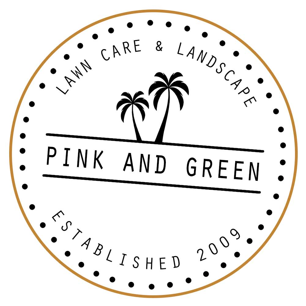 Company Logo For Pink and Green Lawn Care and Landscape'