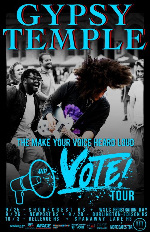 Let your voice be heard loud Tour poster'