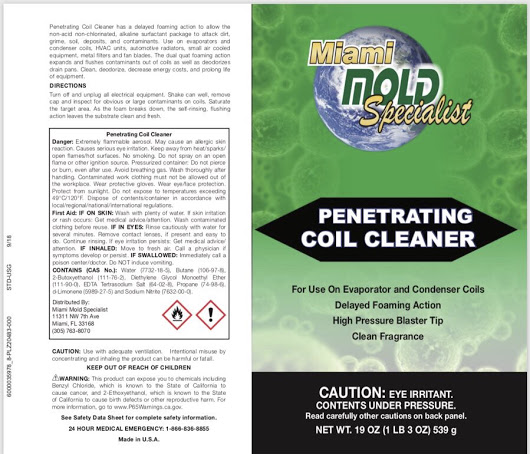 HVAC coil and evaporator cleaning solutions'