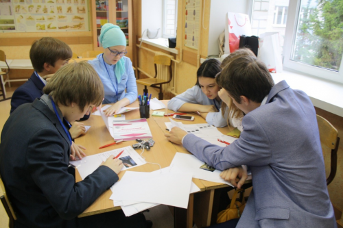 Participants of the educational project in Kazan Gymnasium'