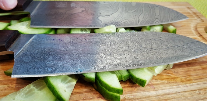 Tiwst & Raindrop damascus steel