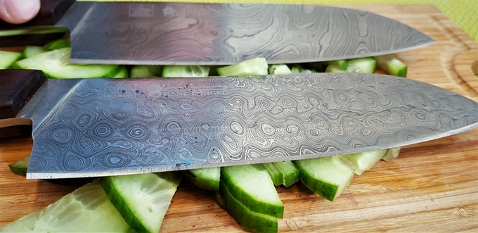 Tiwst & Raindrop damascus steel'