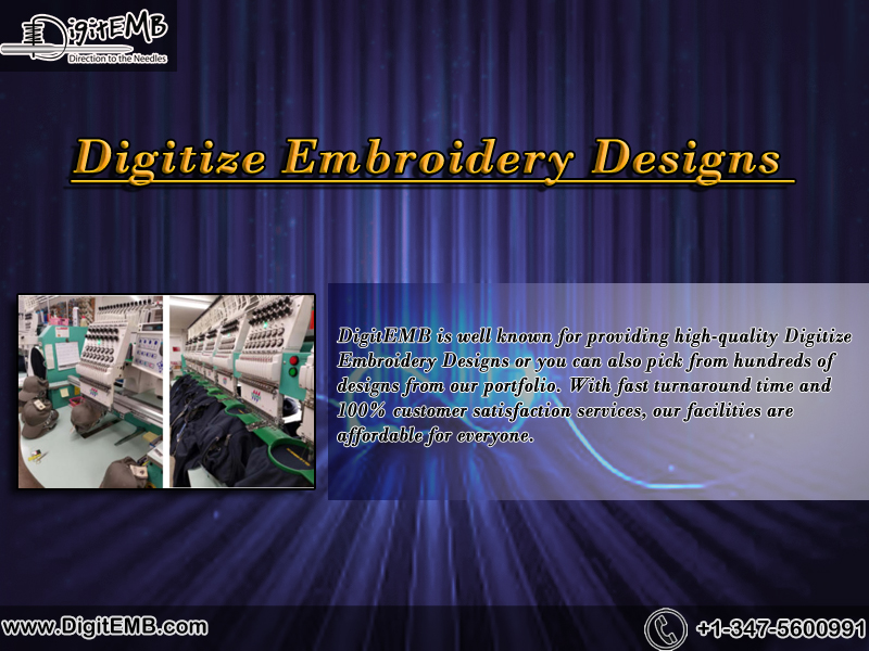 Digitize Embroidery Designs