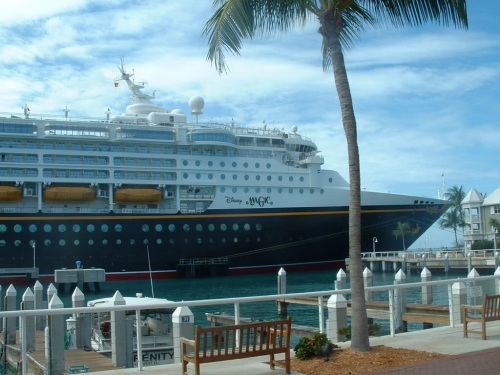 Cruise ship Disney Magic in Key West, FL by Amy L. Hamilton.'