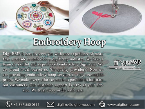 Company Logo For Embroidery Hoop'